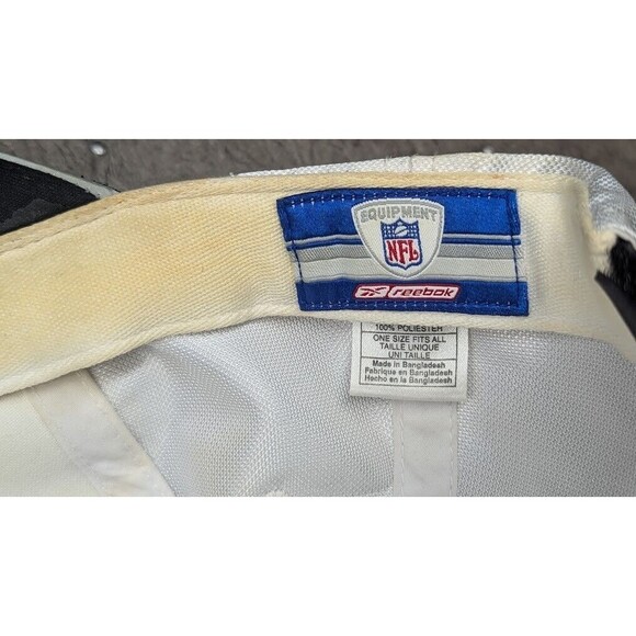 Reebok Oakland Raiders NFL Cap Silver Black White-OSFM-Adjustable - Picture 7 of 7